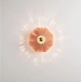 Aplica de perete cu design texturat ELVIO caramiziu 30cm