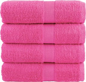 vidaXL Prosoape de baie premium SOLUND, 4 buc. roz, 30x30 cm, 600 g/m²