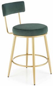 Scaun tip bar Harriet (Verde închis + Auriu). 1049521