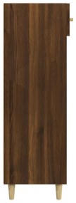 Pantofar, stejar maro, 60x35x105 cm, lemn compozit 1, Stejar brun