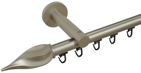 Galerie SIMPLA PRINDERE PERETE TEAVA PROFIL 19 MM -TWISTER- CROM MAT (Alege marime: 140 cm)