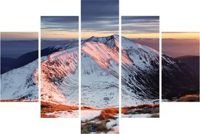 Tablou - Panoramă montană de iarnă II. (150x105 cm)