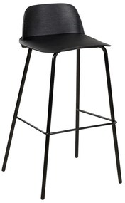 Set 4 buc scaune tip bar Morza (negru). 1081532
