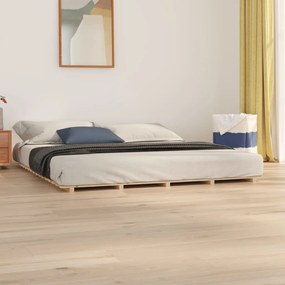 824558 vidaXL Cadru de pat, 200x200 cm, lemn masiv de pin