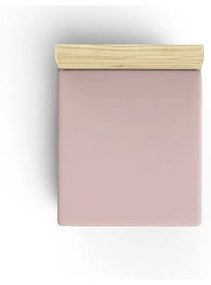 Cearceaf roz din bumbac cu elastic 140x190 cm - Mijolnir
