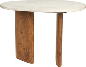 Măsuță auxiliară cu blat din marmură 37x56 cm Tanda – White Label