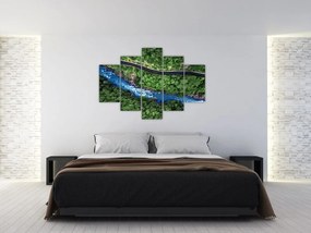 Tablou - Râu între munți, Caucaz, Rusia (150x105 cm)