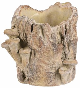 Suport din beton - ciot cu ciuperci, 20 x 18 x 18cm