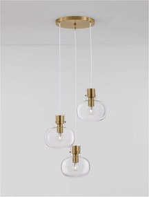 Lustra cu 3 pendule design modern CINZIA