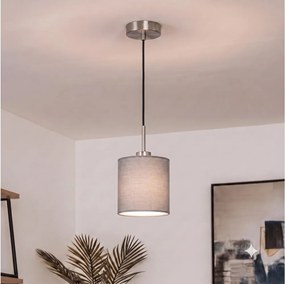 Brilagi - Lustru LED suspendat pe cablu NUBILA 1xE27/60W/230V Ø 14 cm negru/gri deschis