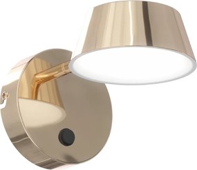Lampă de perete LED TIMO, 6W/230V, 3000/4500/6500K, alamă - Open Design OR86539