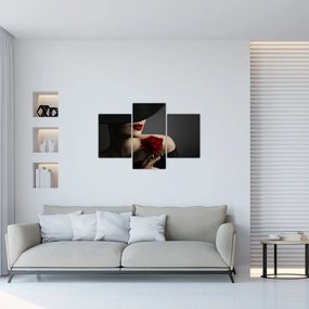 Tablou - Femeia cu flori (90x60 cm)