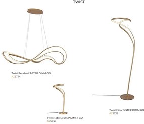 Veioza/Lampa de masa LED TWIST 3-STEP DIMM GO