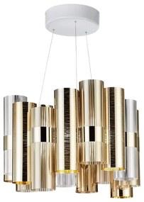 Lustra LED moderna design Art Deco realizata manual LA LOLLO M Gold