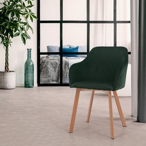 Zondo Scaun de sufragerie Talira (verde + fag). 809575