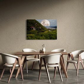 Tablou - peisaj cu luna (90x60 cm)