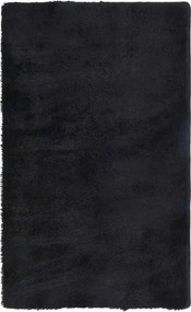 vidaXL Covor shaggy cu pom înalt, NAVARRA, negru, 80x150 cm, poliester