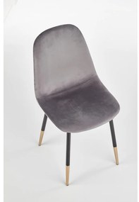 Scaun de bucaterie Noela, gri/negru