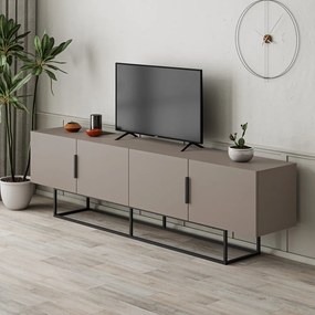 Masă TV gri/bej 200x55 cm Titan – Marckeric