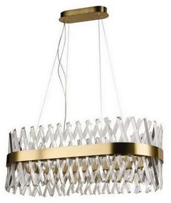 Lustră LED de cristal dimabilă pe cablu LED/90W/230V + telecomandă