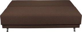 Canapea Extensibila Roma Lux Dark Chocolate 205x90x86 cm + lada de depozitare, maro
