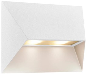 Aplica de perete pentru iluminat exterior IP54 Pontio 27 alb