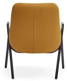 Fotoliu Teulat Dins, înălțime 90 cm, galben