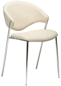 Scaun de dining crem tapițat Zone – DAN-FORM Denmark