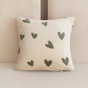 Fata de perna cocolino HEARTINO 45x45 cm, crem