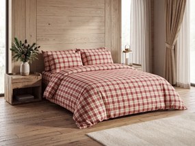 Lenjerie de pat din flanel TARTAN HEART colorata Dimensiune lenjerie de pat: 2 buc 70 x 90 cm | 200 x 220 cm