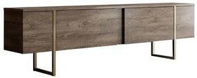 Set de mobilier pentru living Luxe, Nuc- Auriu