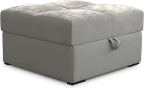 OFERTA Taburet crem ZENOVA cu spatiu de depozitare 65x65 cm calitate II