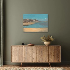 Tablou - Odilon Redon, Village by the Sea in Brittany, reproducere (70x50 cm)