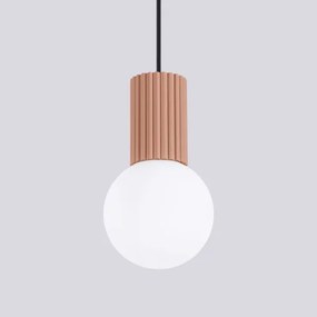 Lustră pe cablu Sollux SL.1734 HALO 1xG9/8W/230V d. 12 cm maro