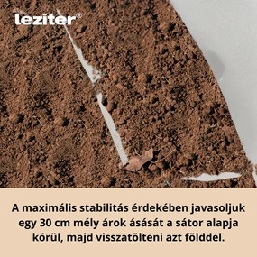 Cort din folie 200x200x300 cm cu cadru ranforsat + folie transparentă