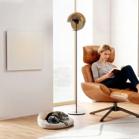 HOMCOM Încălzitor electric, montaj pe perete, încălzire cu infraroșu, eficient energetic, termostat, temporizator, telecomandă, protecție la supraîncălzire | Aosom Romania