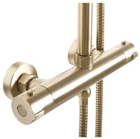 REA-P8413 - Set de duș BLISS cu baterie termostatică, finisaj auriu periat