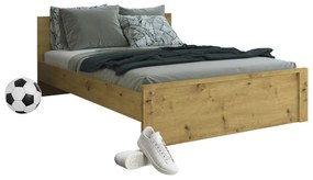Pat matrimonial 120 cm Andra (Stejar artisan) (fără saltea și somieră). 1052748