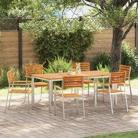 vidaXL Scaun pentru Grădină 6 pcs Maro Lemn masiv de acacia
