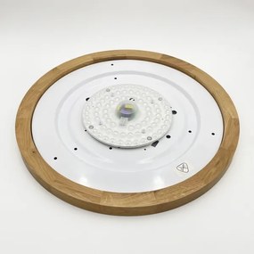 Brilagi - Plafonieră LED BELLADONNA, 36 W, 230 V, Ø 50 cm, crem/stejar