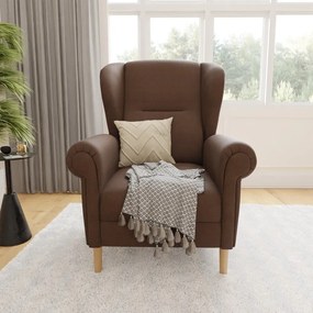 Fotoliu maro închis wing Swan – Ropez