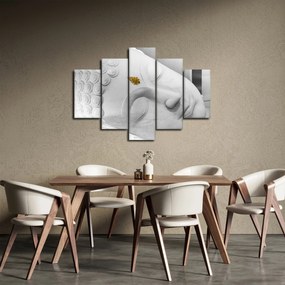 Tablou - Buddha alb (150x105 cm)