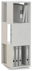 FMD Dulap rotativ de dosare deschis, alb, 34 x 34 x 108 cm Alb