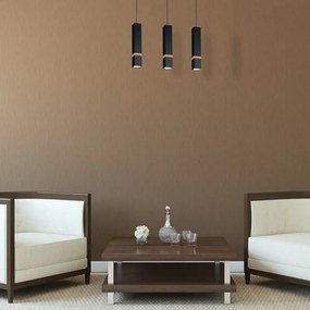 Lustră pe cablu VIDAR 3xGU10/25W/230V negru