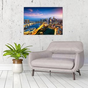 Tablou pe sticlă - Singapore, Asia (70x50 cm)