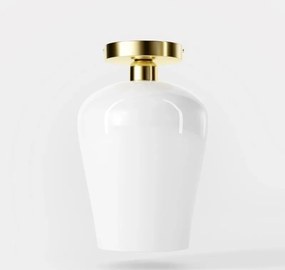 Plafoniera design italian din alama si sticla Talis