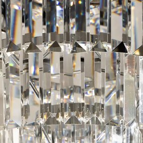 Brilagi - Plafonieră LED cu cristale MOZART, 5xE14/40W/230V, crom lucios