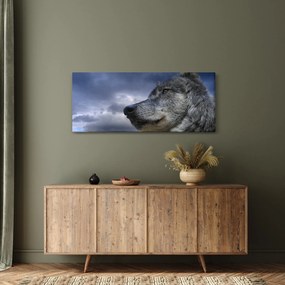 Tablou - Cap de lup (120x50 cm)