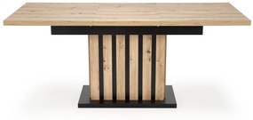 Masa extensibila Lamello stejar artizan/negru L130-180xl80xh76 cm