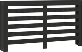 vidaXL Mască pentru calorifer, negru, 175x20x82 cm, lemn prelucrat